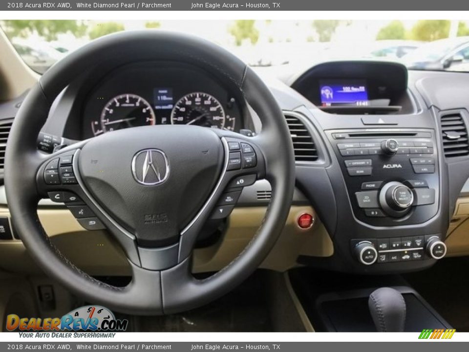 2018 Acura RDX AWD White Diamond Pearl / Parchment Photo #9