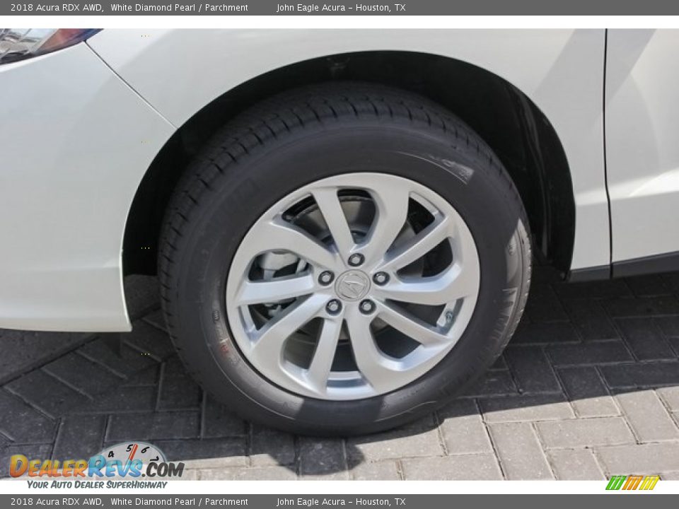 2018 Acura RDX AWD White Diamond Pearl / Parchment Photo #10