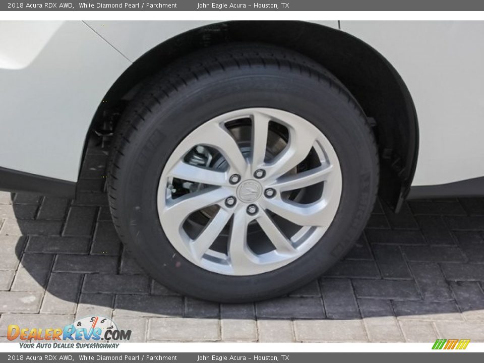 2018 Acura RDX AWD White Diamond Pearl / Parchment Photo #12