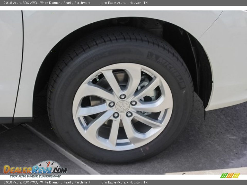 2018 Acura RDX AWD White Diamond Pearl / Parchment Photo #13