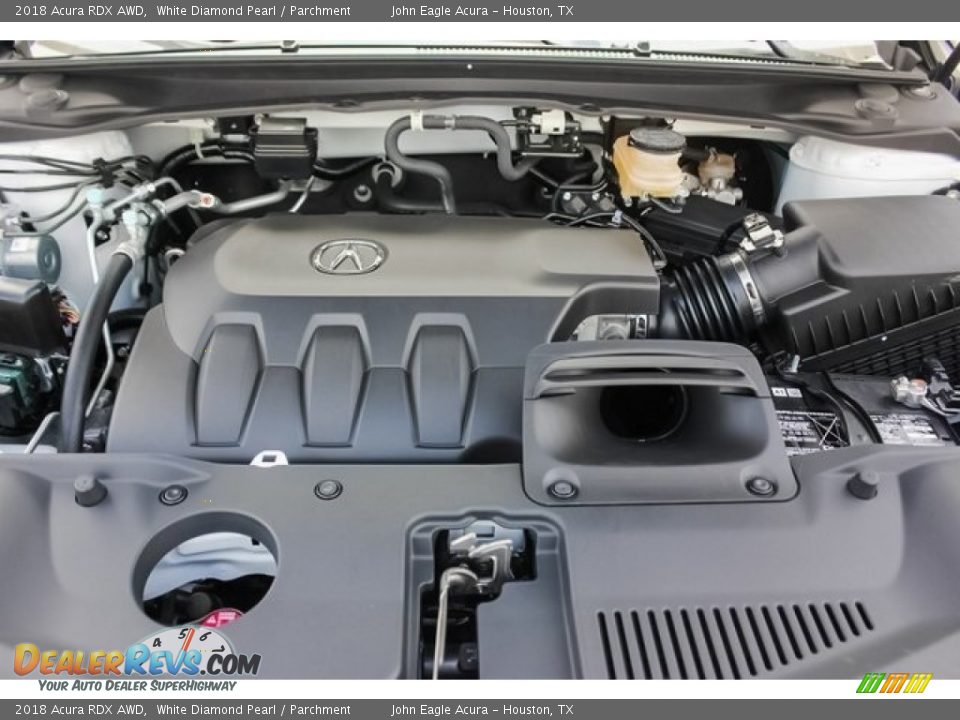 2018 Acura RDX AWD White Diamond Pearl / Parchment Photo #26