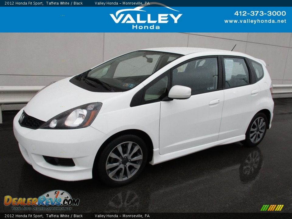 2012 Honda Fit Sport Taffeta White / Black Photo #1