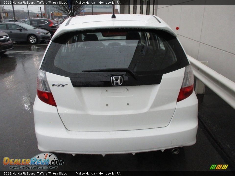 2012 Honda Fit Sport Taffeta White / Black Photo #3