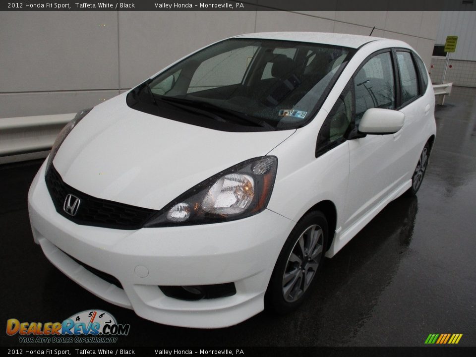 2012 Honda Fit Sport Taffeta White / Black Photo #7