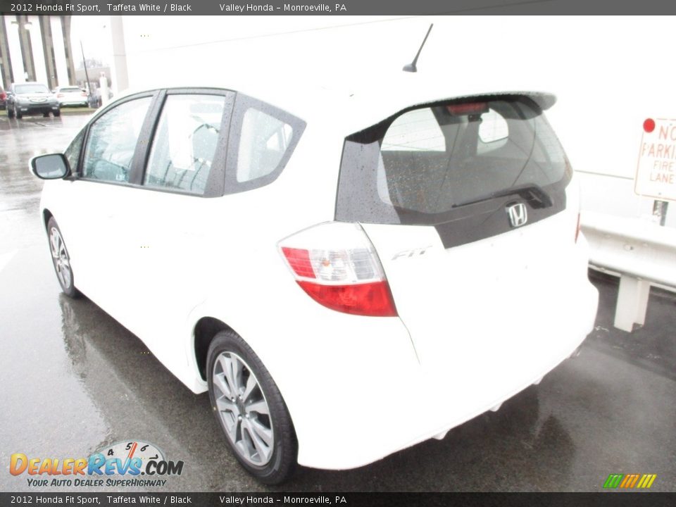 2012 Honda Fit Sport Taffeta White / Black Photo #8