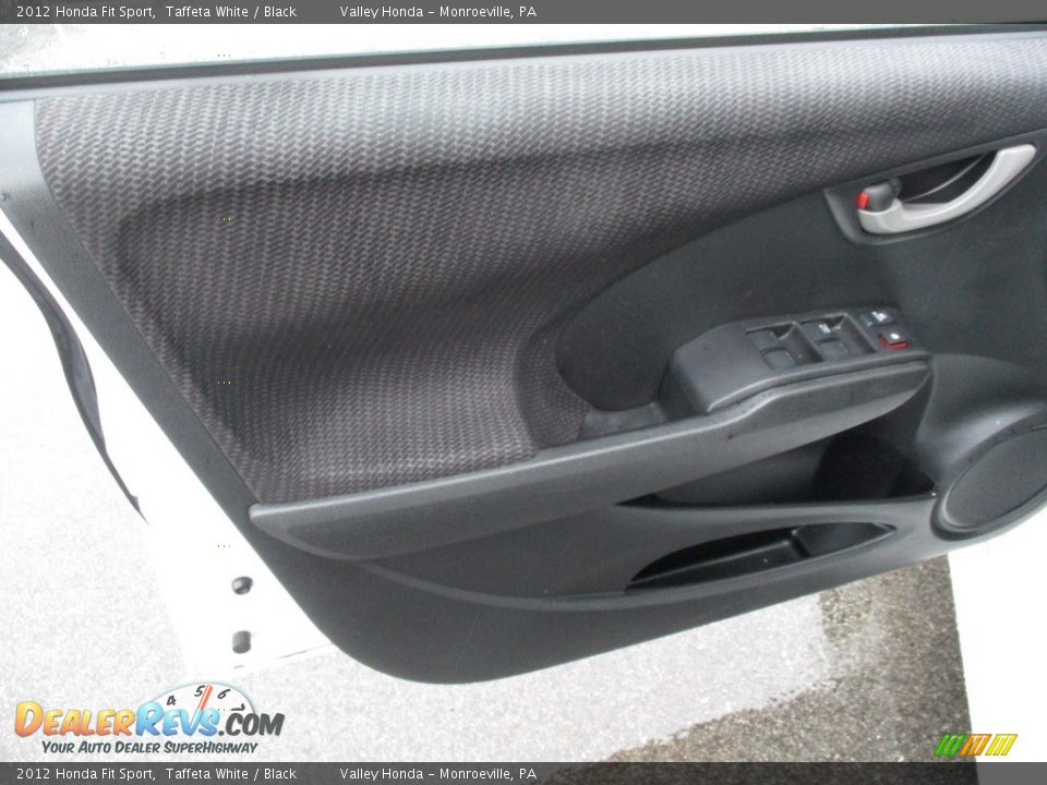 2012 Honda Fit Sport Taffeta White / Black Photo #9