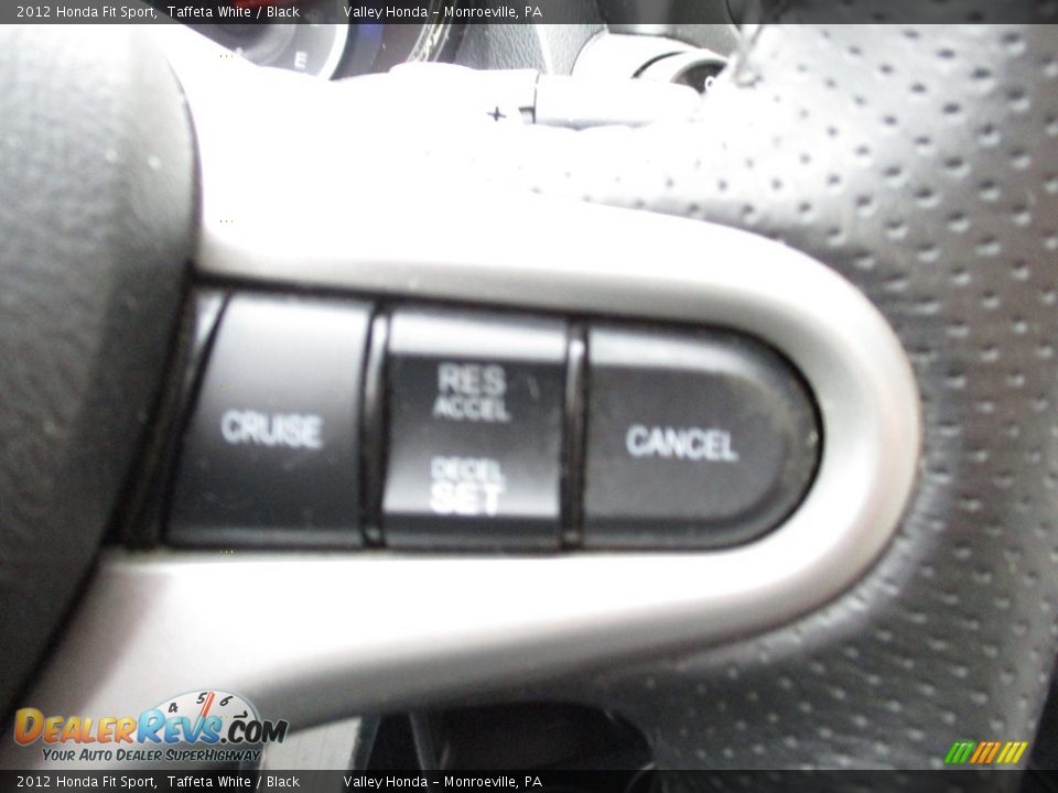2012 Honda Fit Sport Taffeta White / Black Photo #15