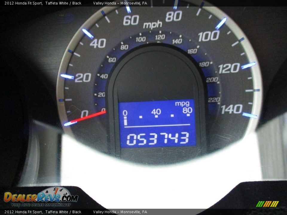 2012 Honda Fit Sport Taffeta White / Black Photo #20