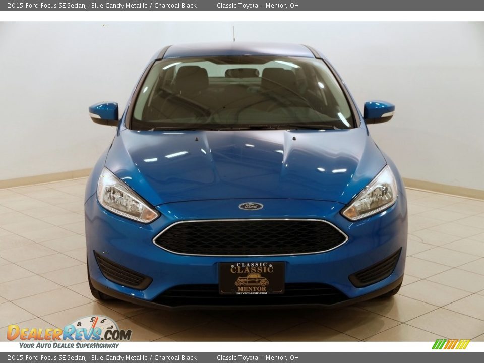 2015 Ford Focus SE Sedan Blue Candy Metallic / Charcoal Black Photo #2