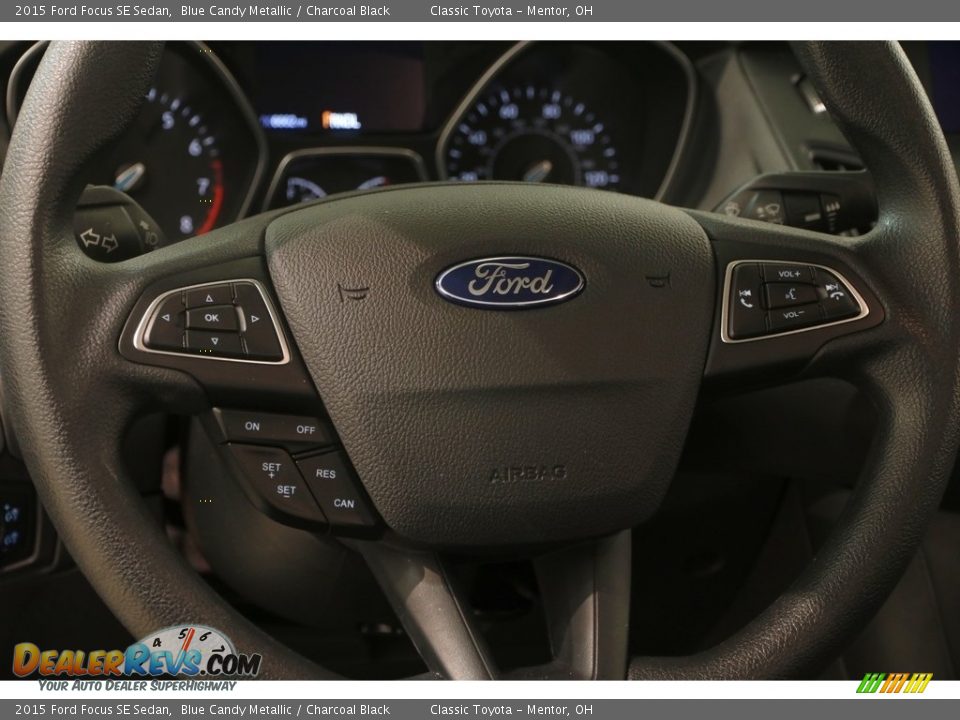2015 Ford Focus SE Sedan Blue Candy Metallic / Charcoal Black Photo #6