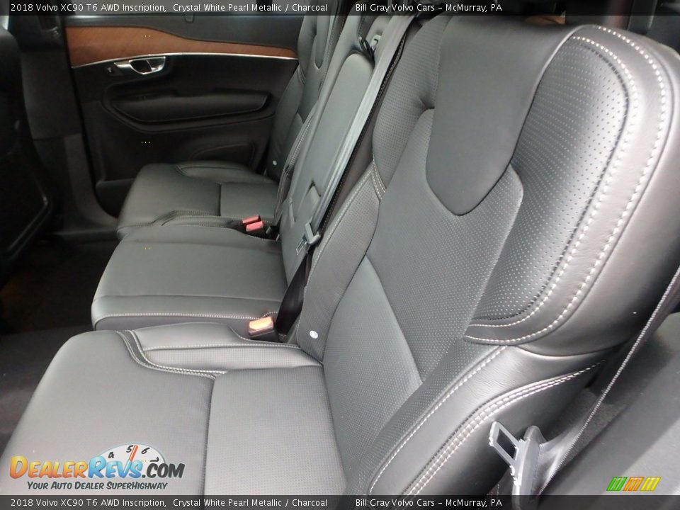 2018 Volvo XC90 T6 AWD Inscription Crystal White Pearl Metallic / Charcoal Photo #8