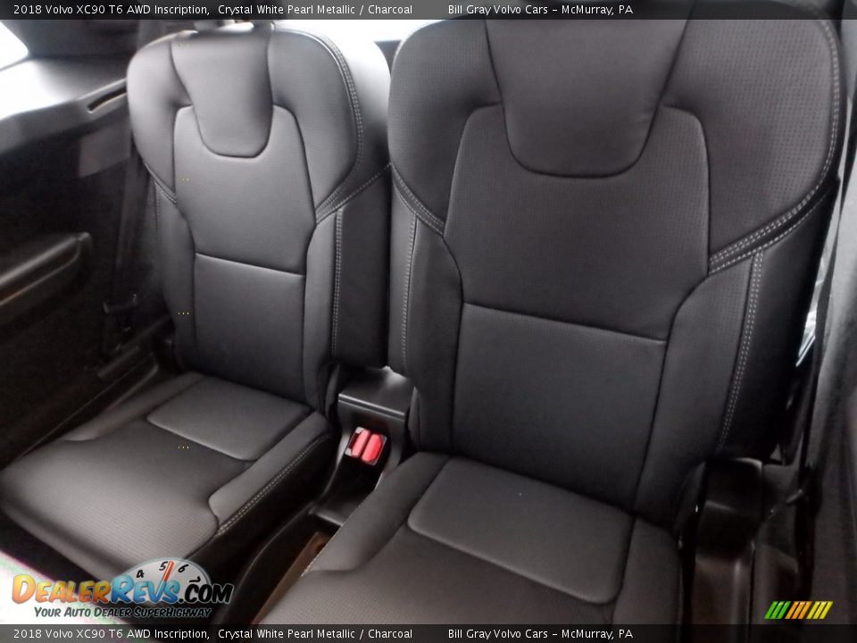 2018 Volvo XC90 T6 AWD Inscription Crystal White Pearl Metallic / Charcoal Photo #9