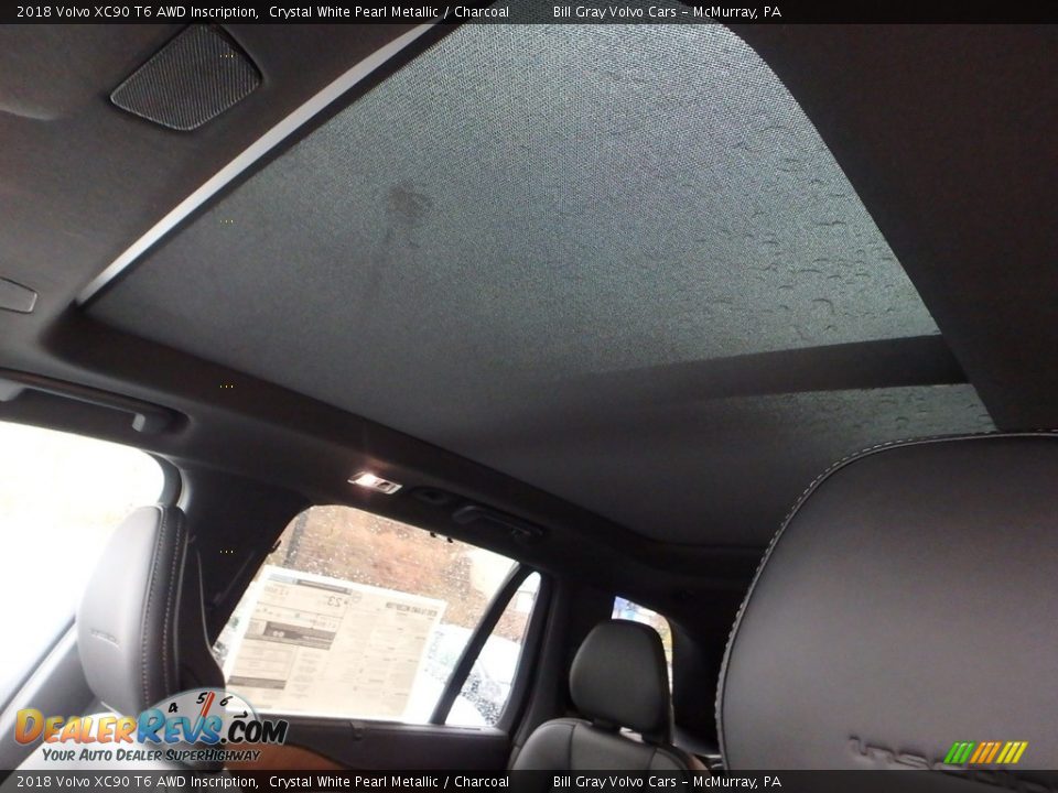 2018 Volvo XC90 T6 AWD Inscription Crystal White Pearl Metallic / Charcoal Photo #13