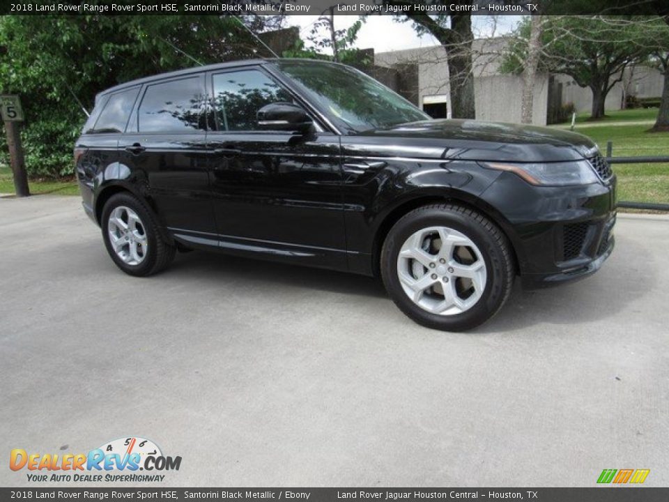 2018 Land Rover Range Rover Sport HSE Santorini Black Metallic / Ebony Photo #1