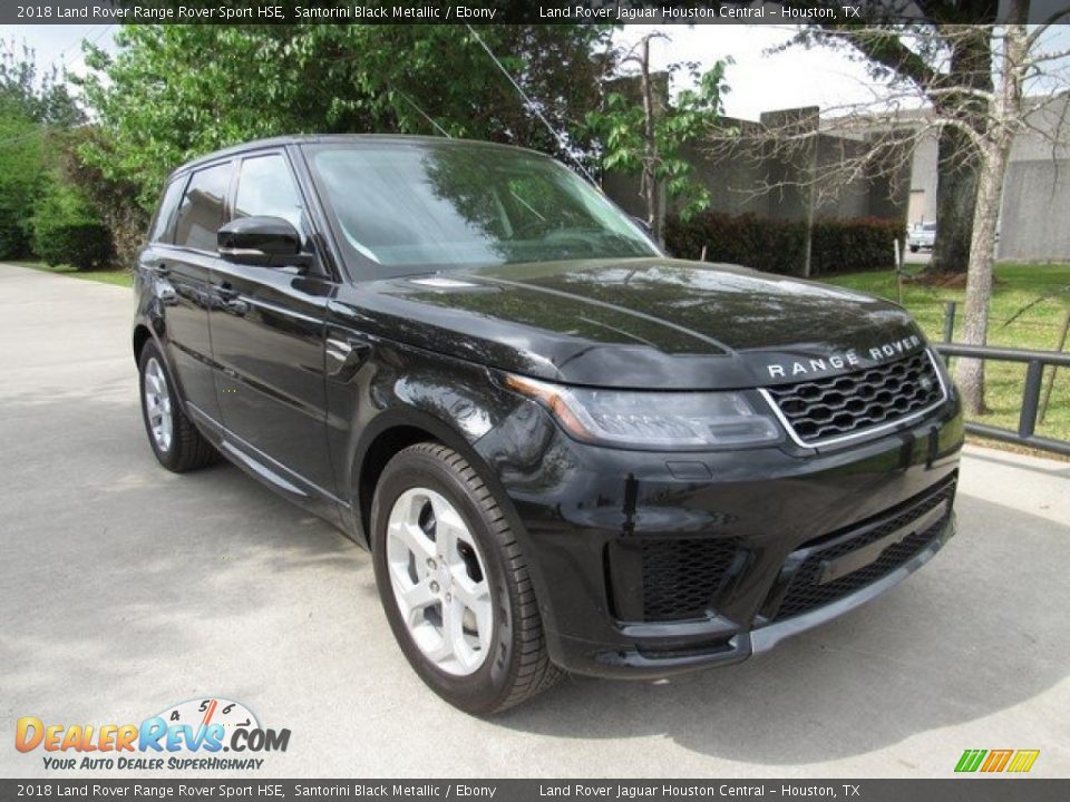 2018 Land Rover Range Rover Sport HSE Santorini Black Metallic / Ebony Photo #2