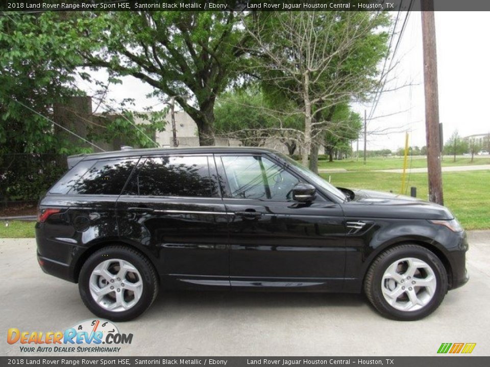 2018 Land Rover Range Rover Sport HSE Santorini Black Metallic / Ebony Photo #6