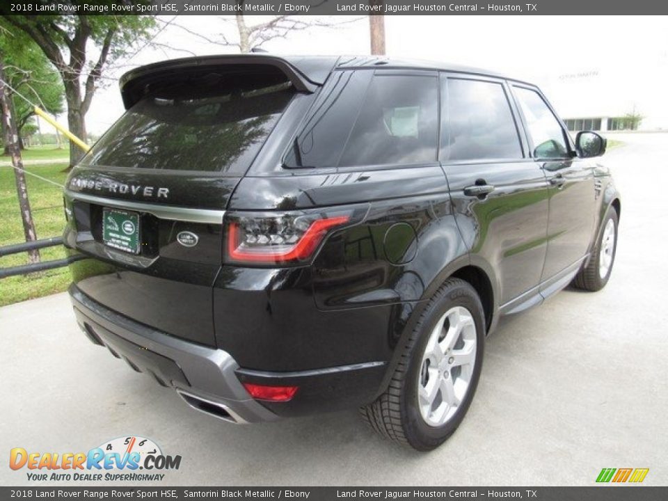 2018 Land Rover Range Rover Sport HSE Santorini Black Metallic / Ebony Photo #7