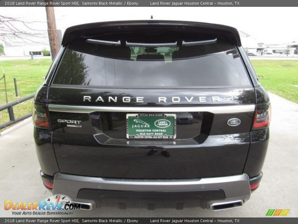 2018 Land Rover Range Rover Sport HSE Santorini Black Metallic / Ebony Photo #8