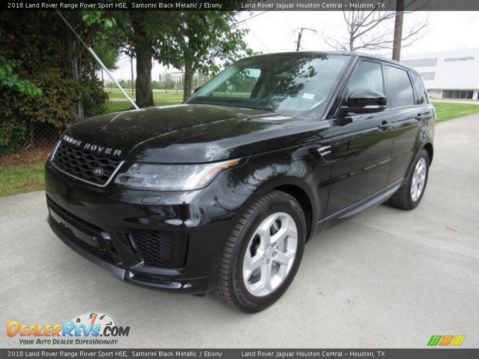 2018 Land Rover Range Rover Sport HSE Santorini Black Metallic / Ebony Photo #10