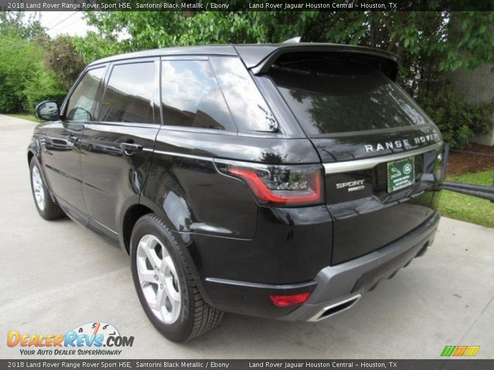 2018 Land Rover Range Rover Sport HSE Santorini Black Metallic / Ebony Photo #12