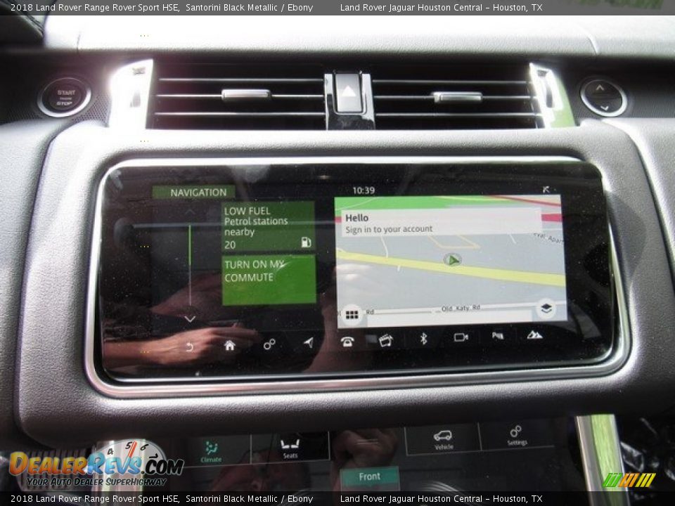 2018 Land Rover Range Rover Sport HSE Santorini Black Metallic / Ebony Photo #33