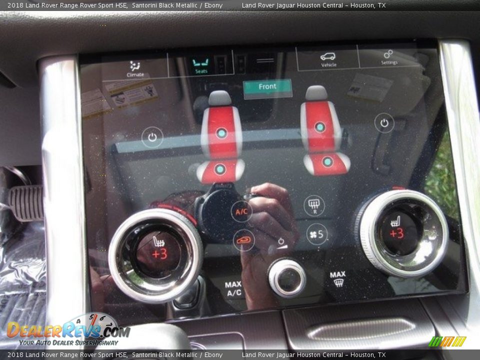 2018 Land Rover Range Rover Sport HSE Santorini Black Metallic / Ebony Photo #36