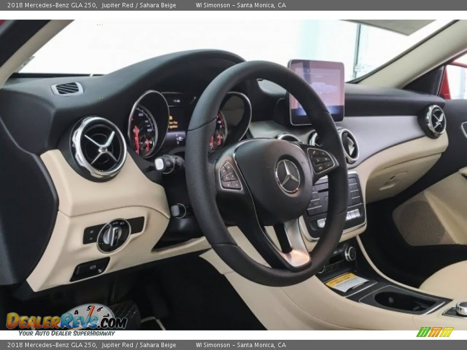 2018 Mercedes-Benz GLA 250 Jupiter Red / Sahara Beige Photo #5