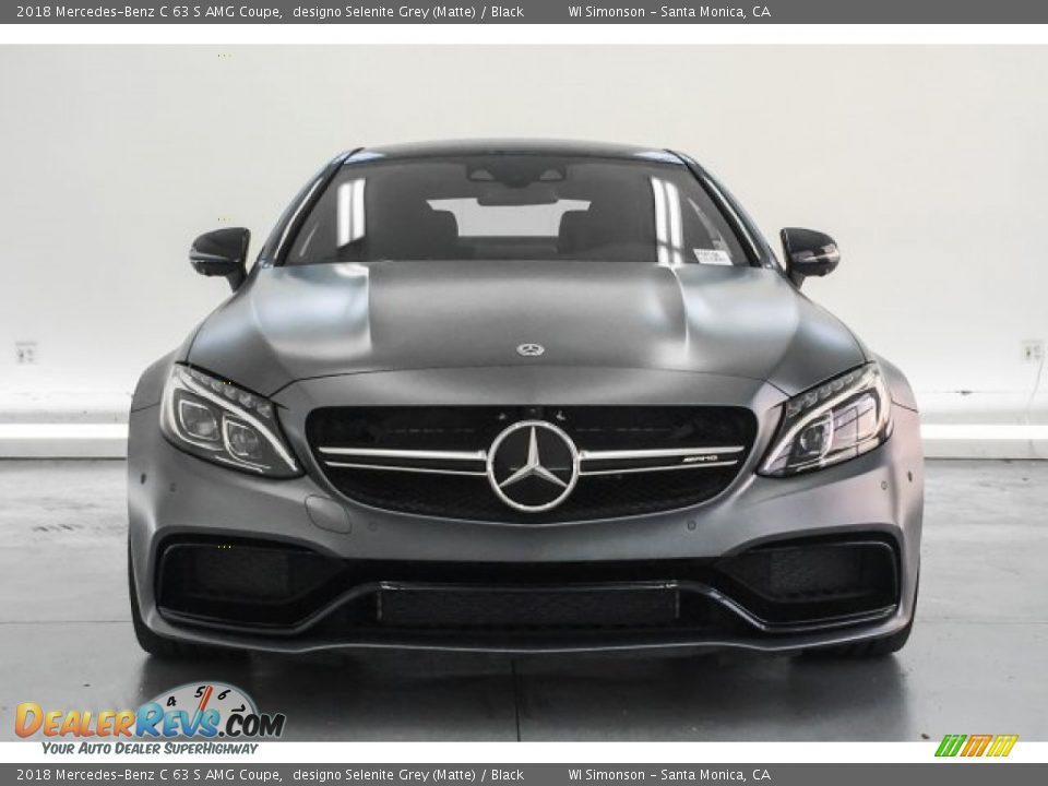 2018 Mercedes-Benz C 63 S AMG Coupe designo Selenite Grey (Matte) / Black Photo #2