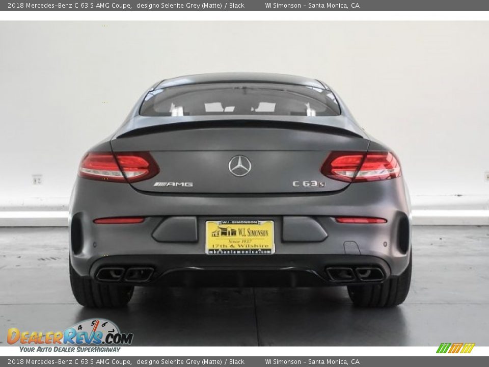 2018 Mercedes-Benz C 63 S AMG Coupe designo Selenite Grey (Matte) / Black Photo #3