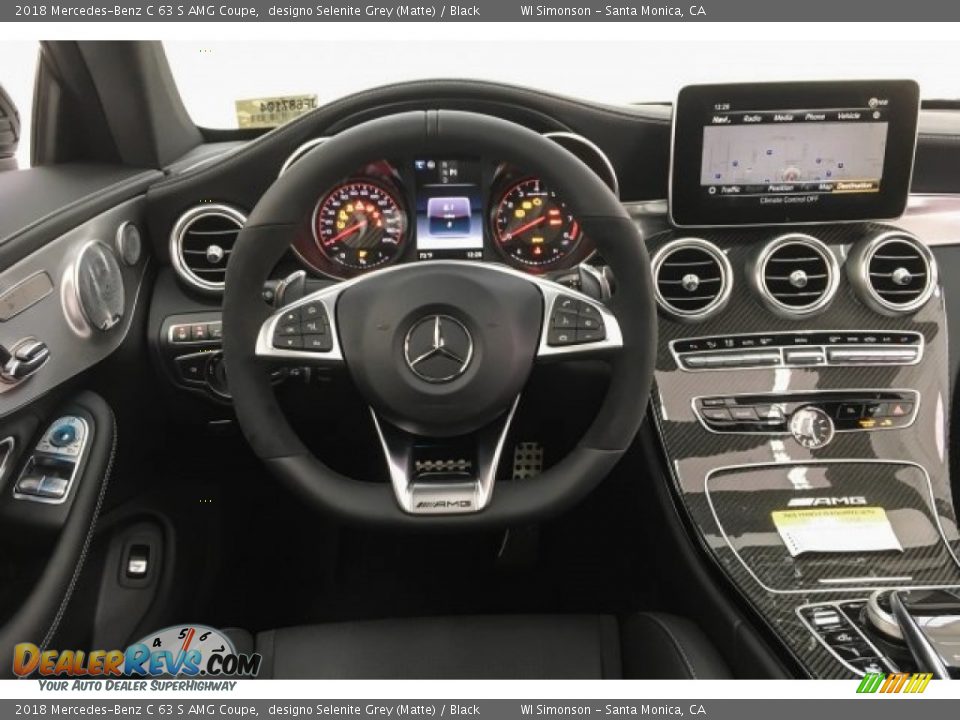 2018 Mercedes-Benz C 63 S AMG Coupe designo Selenite Grey (Matte) / Black Photo #4