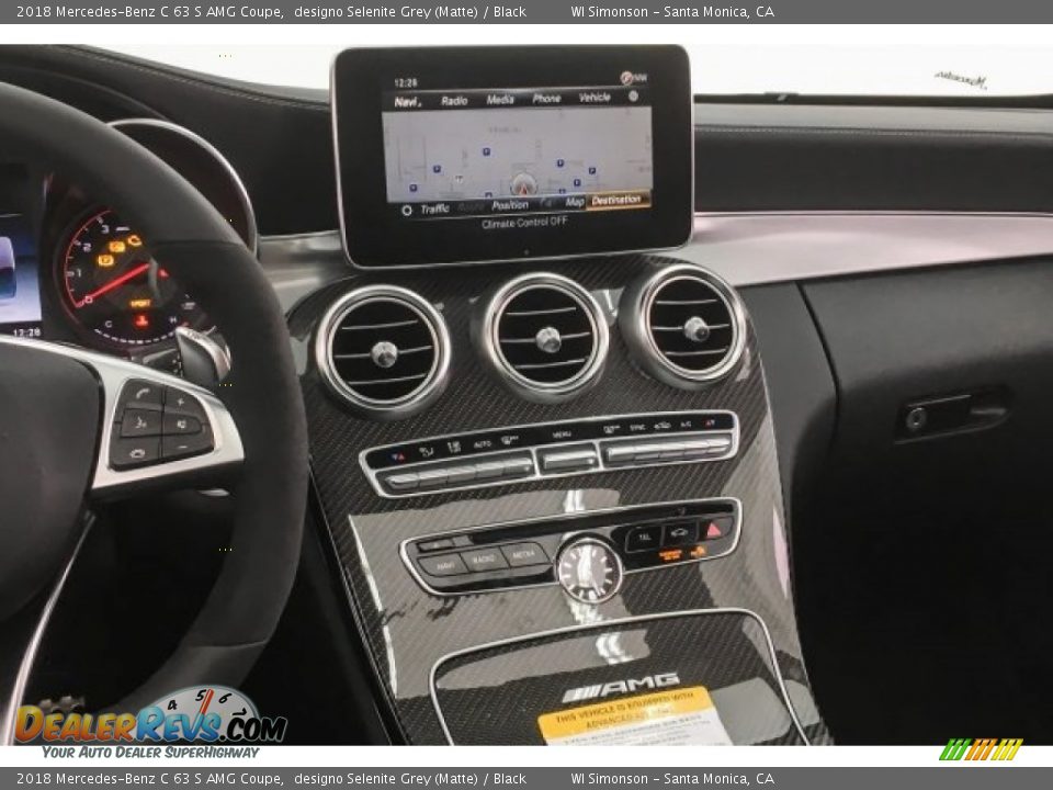 2018 Mercedes-Benz C 63 S AMG Coupe designo Selenite Grey (Matte) / Black Photo #5