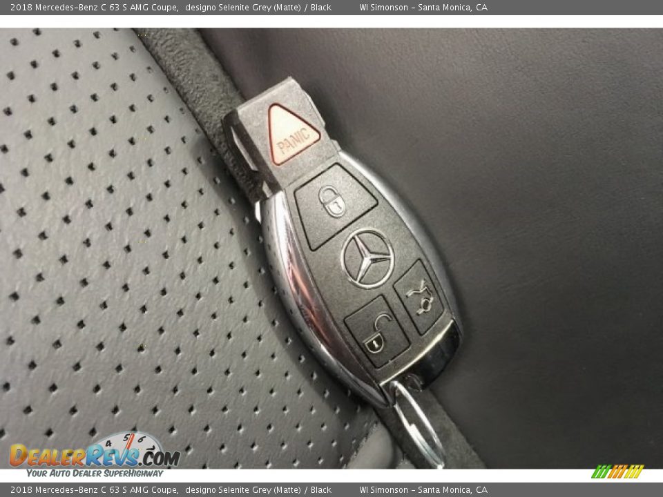 2018 Mercedes-Benz C 63 S AMG Coupe designo Selenite Grey (Matte) / Black Photo #11