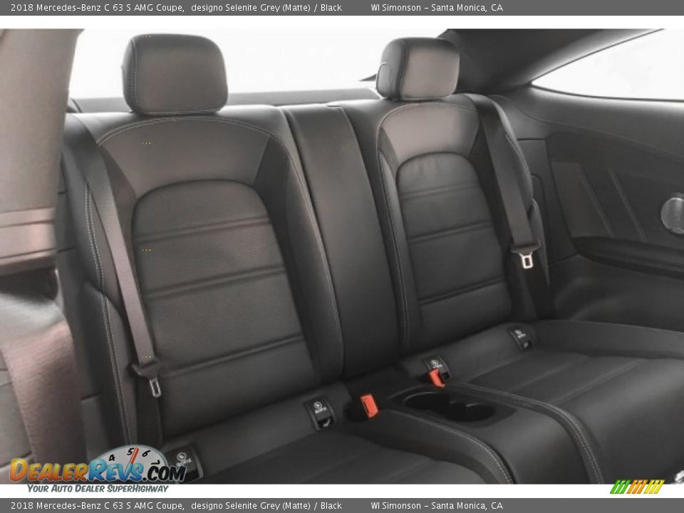 2018 Mercedes-Benz C 63 S AMG Coupe designo Selenite Grey (Matte) / Black Photo #15