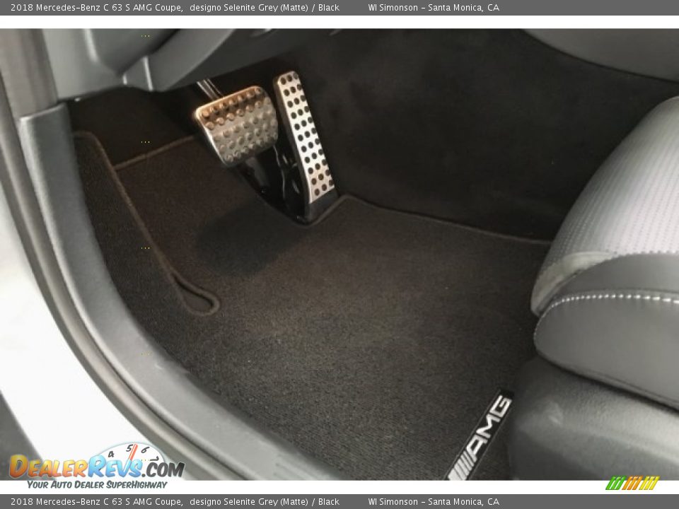 2018 Mercedes-Benz C 63 S AMG Coupe designo Selenite Grey (Matte) / Black Photo #22