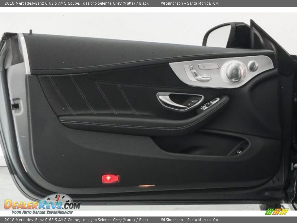 2018 Mercedes-Benz C 63 S AMG Coupe designo Selenite Grey (Matte) / Black Photo #24