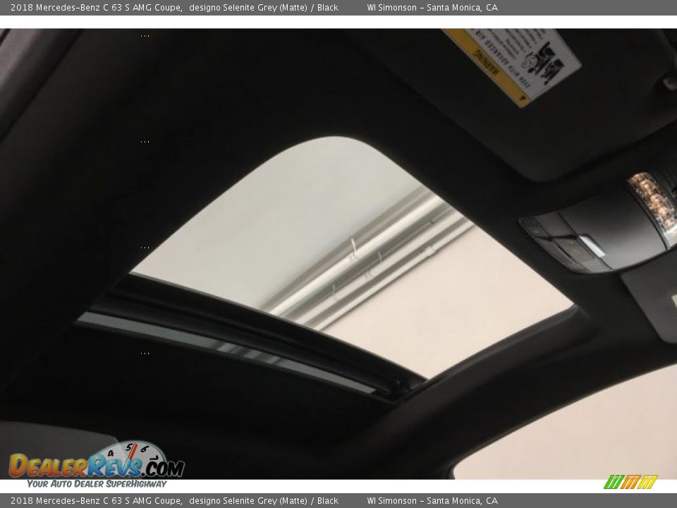 2018 Mercedes-Benz C 63 S AMG Coupe designo Selenite Grey (Matte) / Black Photo #28