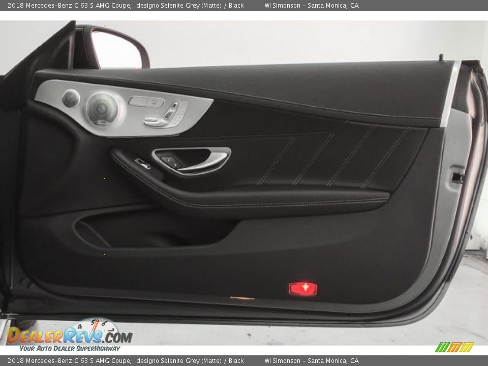 2018 Mercedes-Benz C 63 S AMG Coupe designo Selenite Grey (Matte) / Black Photo #30