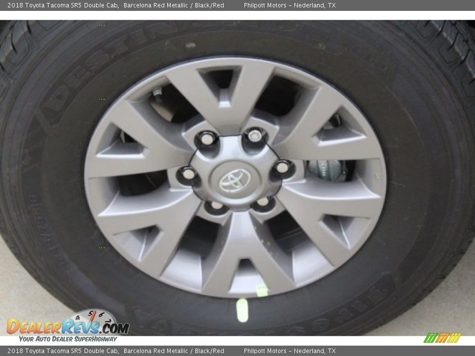 2018 Toyota Tacoma SR5 Double Cab Barcelona Red Metallic / Black/Red Photo #4