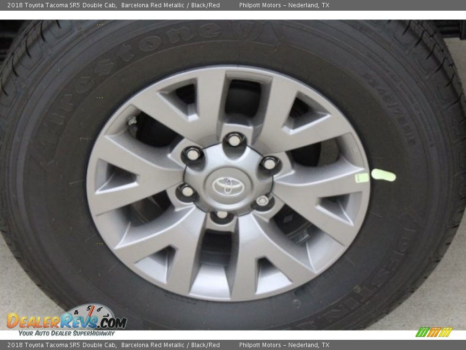 2018 Toyota Tacoma SR5 Double Cab Barcelona Red Metallic / Black/Red Photo #5