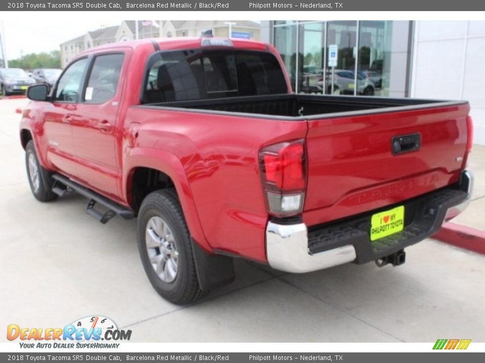 2018 Toyota Tacoma SR5 Double Cab Barcelona Red Metallic / Black/Red Photo #6