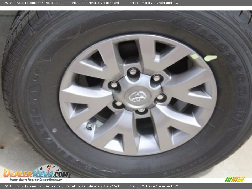 2018 Toyota Tacoma SR5 Double Cab Barcelona Red Metallic / Black/Red Photo #9