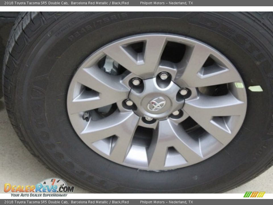 2018 Toyota Tacoma SR5 Double Cab Barcelona Red Metallic / Black/Red Photo #10