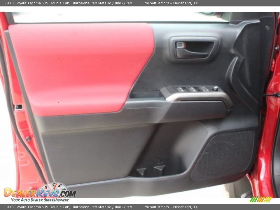 2018 Toyota Tacoma SR5 Double Cab Barcelona Red Metallic / Black/Red Photo #12