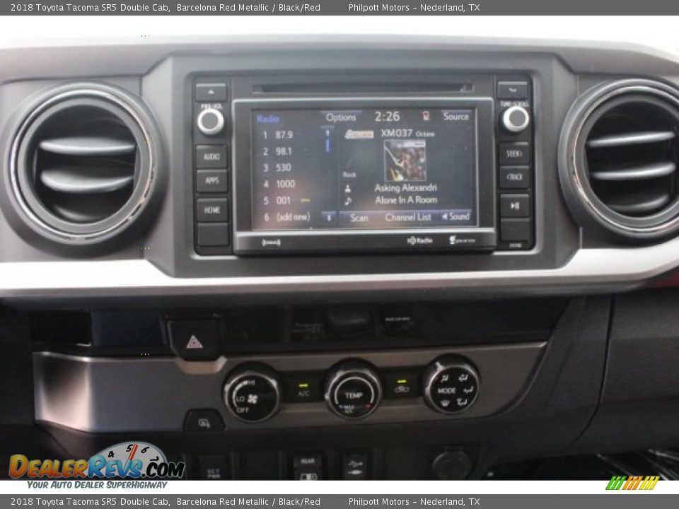 2018 Toyota Tacoma SR5 Double Cab Barcelona Red Metallic / Black/Red Photo #16