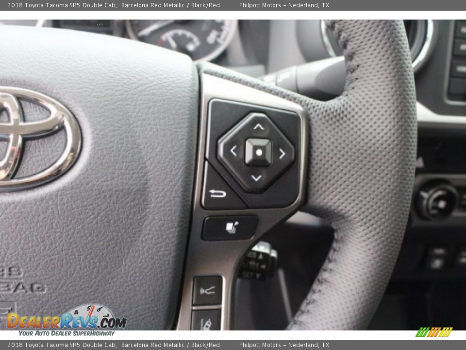 2018 Toyota Tacoma SR5 Double Cab Barcelona Red Metallic / Black/Red Photo #19