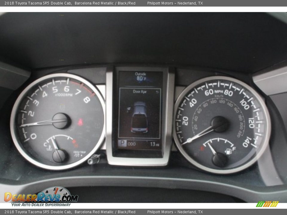 2018 Toyota Tacoma SR5 Double Cab Barcelona Red Metallic / Black/Red Photo #20