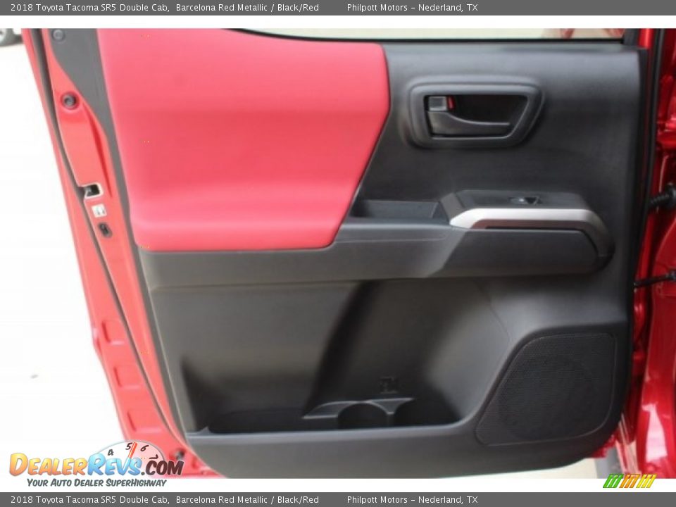 2018 Toyota Tacoma SR5 Double Cab Barcelona Red Metallic / Black/Red Photo #21