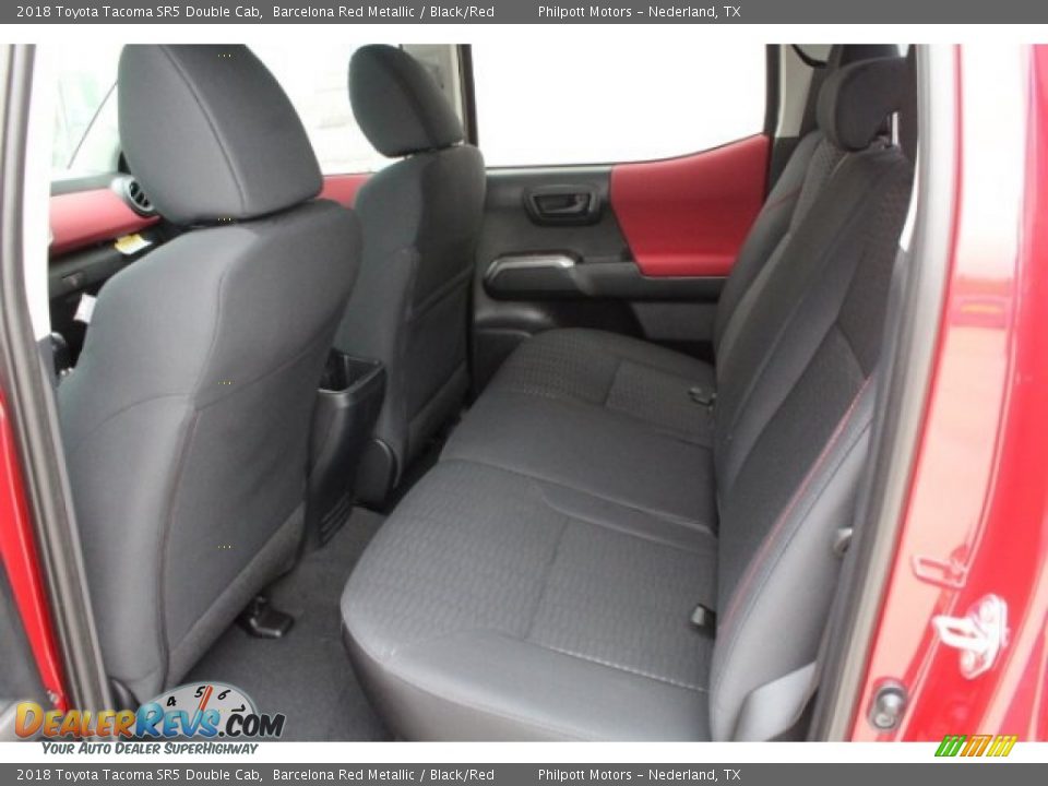 2018 Toyota Tacoma SR5 Double Cab Barcelona Red Metallic / Black/Red Photo #22