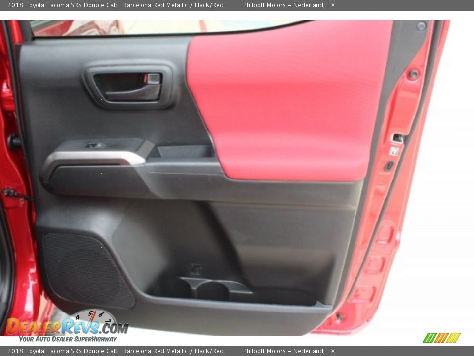2018 Toyota Tacoma SR5 Double Cab Barcelona Red Metallic / Black/Red Photo #26