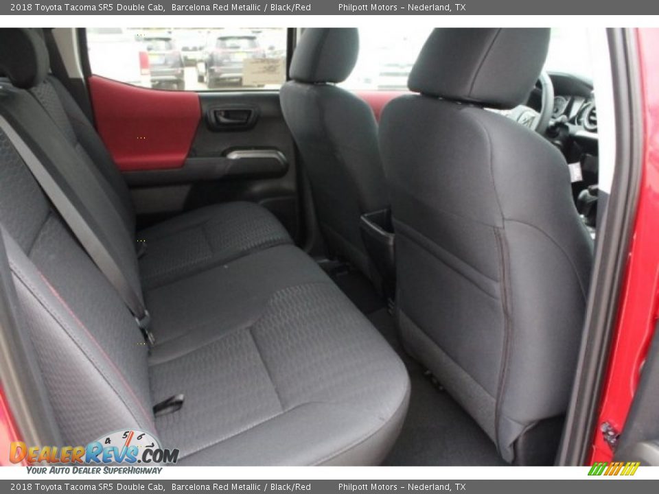 2018 Toyota Tacoma SR5 Double Cab Barcelona Red Metallic / Black/Red Photo #27